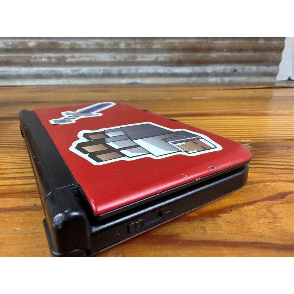Nintendo 3DS XL Red Console Bundle Tested-New Power Cord-NICE